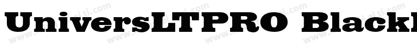 UniversLTPRO BlackExt 字体字体转换